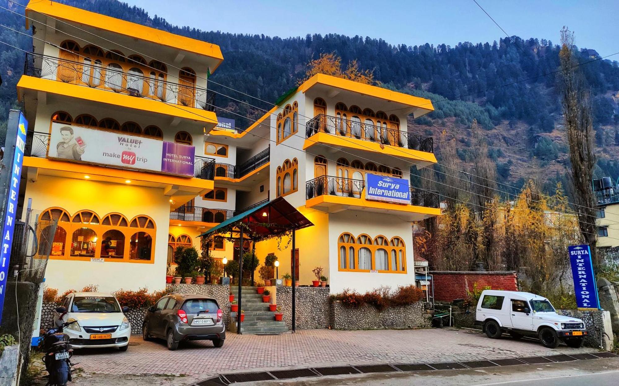 Surya International Hotel Manali Near Mall Road Exterior foto